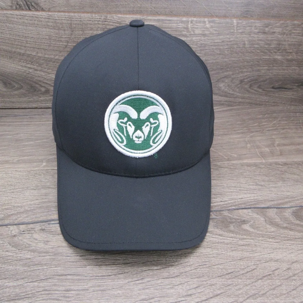 Colorado State Rams Hat Mens Fitted S M Black NCAA Football Lightweight Flexfit